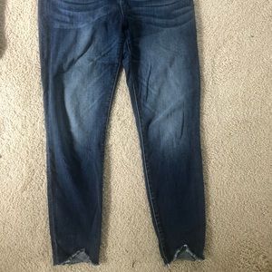 KUT sharkbite hem skinny jeans